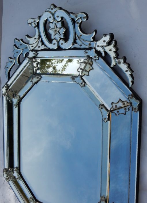 1880/1900 Miroir Style Louis XIV à l’Étoile à 5 Branches  136 X 96 cm – Image 9
