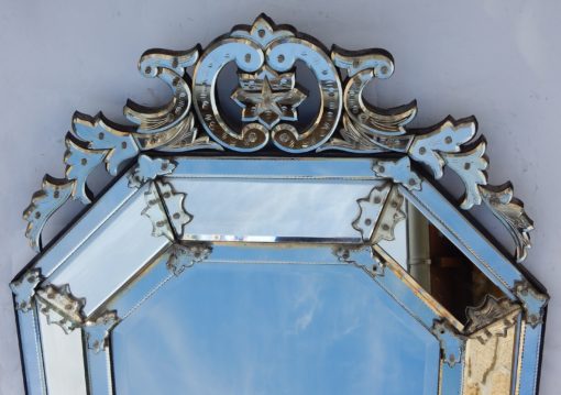 1880/1900 Miroir Style Louis XIV à l’Étoile à 5 Branches  136 X 96 cm – Image 8