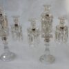 1950 ′ Pair of Candlesticks 3 Branches Beaded Sockets And Signed In Relief BACCARAT - Image 14