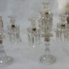 1950 ′ Pair of Candlesticks 3 Branches Beaded Sockets And Signed In Relief BACCARAT - Image 12