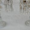 1950 ′ Pair of Candlesticks 3 Branches Beaded Sockets And Signed In Relief BACCARAT - Image 11
