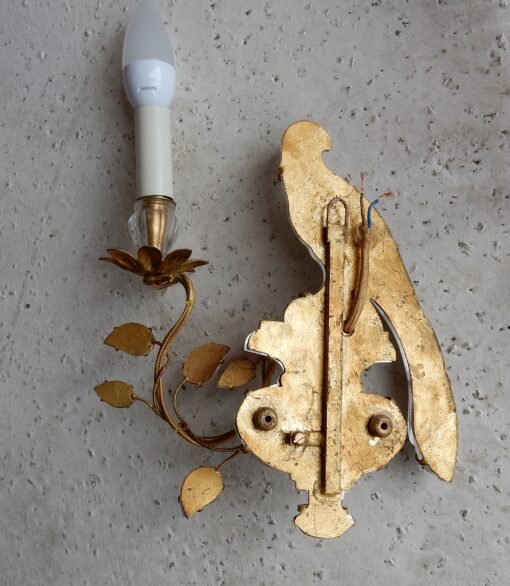1970 'Pair Of Wall Lamps Maison Baguès With Parrot One Arm of Light - Image 6