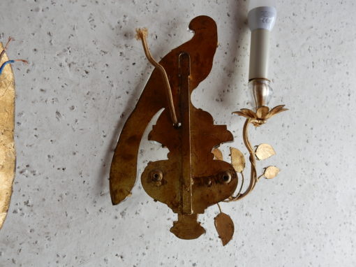 1970 'Pair Of Wall Lamps Maison Baguès With Parrot One Arm of Light - Image 5
