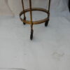 1950/70 'Round Rolling Trolley In Gilted Bronze with 3 Trays - Image 7