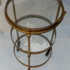 1950/70 'Round Rolling Trolley In Gilted Bronze with 3 Trays - Image 6