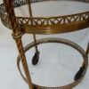 1950/70 'Round Rolling Trolley In Gilted Bronze with 3 Trays - Image 4