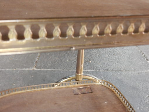 1970 ′ Rolling Bar in Bronze and Gilt Brass Maison Jansen 3 Wheels - Image 19