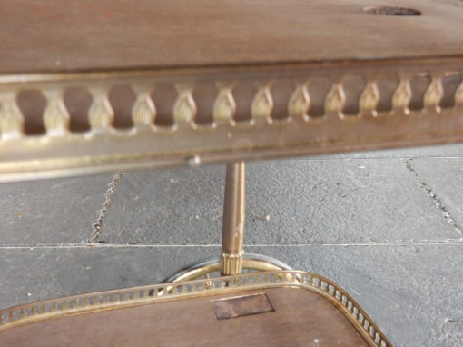 1970 ′ Rolling Bar in Bronze and Gilt Brass Maison Jansen 3 Wheels - Image 18