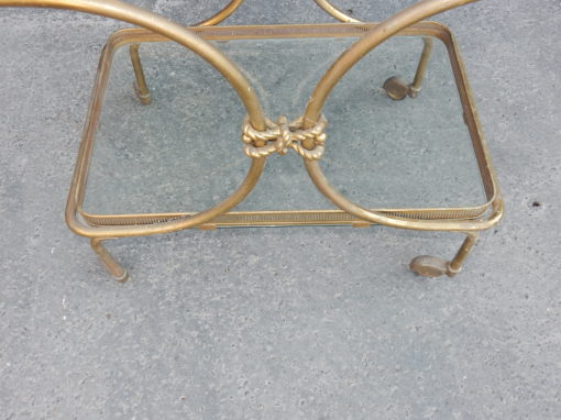 1970′ Bar Roulant en Bronze et Laiton Doré Maison Baguès Ou Charles Ou Jansen Décor Napoléon 3 – Image 13