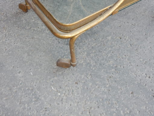 1970′ Bar Roulant en Bronze et Laiton Doré Maison Baguès Ou Charles Ou Jansen Décor Napoléon 3 – Image 9