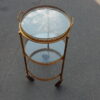 1950/70 'Round Rolling Trolley In Gilted Bronze with 3 Trays - Image 10