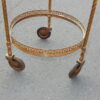 1950/70 'Round Rolling Trolley In Gilted Bronze with 3 Trays - Image 16