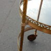 1950/70 'Round Rolling Trolley In Gilted Bronze with 3 Trays - Image 15