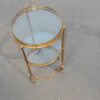 1950/70 'Round Rolling Trolley In Gilted Bronze with 3 Trays - Image 13