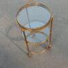 1950/70 'Round Rolling Trolley In Gilted Bronze with 3 Trays - Image 12