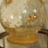 1970′ Vase Cristal Murano Style Barovier & Toso Avec Paillons d'Or Non Signé – Image 4