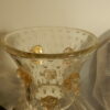 1970′ Vase Cristal Murano Style Barovier & Toso Avec Paillons d'Or Non Signé – Image 7