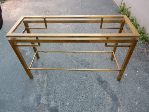 1950/70 Console GUY LEFEVRE Laiton Poli 122 X 42 X H 70 cm