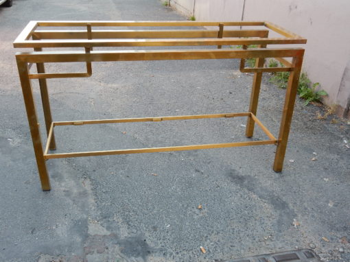 1950/70 Console GUY LEFEVRE Laiton Poli 122 X 42 X H 70 cm – Image 12