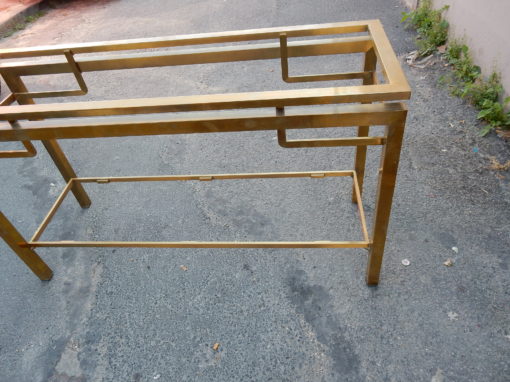 1950/70 Console GUY LEFEVRE Laiton Poli 122 X 42 X H 70 cm – Image 10