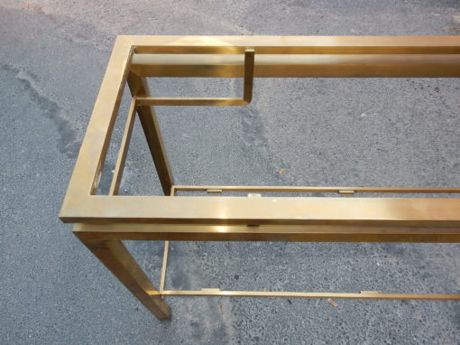1950/70 Console GUY LEFEVRE Laiton Poli 122 X 42 X H 70 cm – Image 5