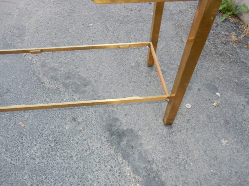 1950/70 Console GUY LEFEVRE Laiton Poli 122 X 42 X H 70 cm – Image 3