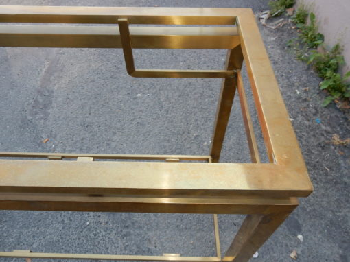 1950/70 Console GUY LEFEVRE Laiton Poli 122 X 42 X H 70 cm – Image 2