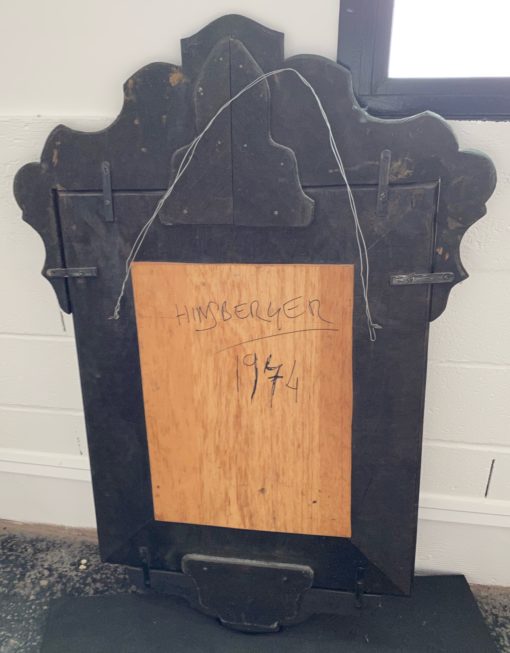 1970 'Venice Mirror In The Antique With Decor Of Characters Symbolizing Justice Signed HIMBERGER 1974 - Image 3