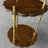 1950/70′ Guéridon Maison Baguès Décor Palmier en Bronze Doré Avec Plateaux Laque de Chine Diamètre 34,5 H 58 CM – Image 11