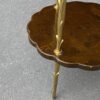 1950/70′ Guéridon Maison Baguès Décor Palmier en Bronze Doré Avec Plateaux Laque de Chine Diamètre 34,5 H 58 CM – Image 7