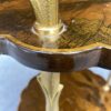 1950/70′ Guéridon Maison Baguès Décor Palmier en Bronze Doré Avec Plateaux Laque de Chine Diamètre 34,5 H 58 CM – Image 4
