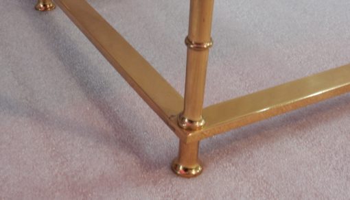 1970 'Gilt Bronze Console Black Opaline Tray 70 X 30 X H 70 cm - Image 4