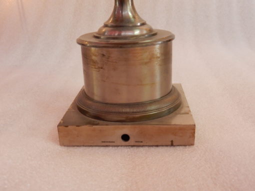 1950/70 Lampe à l’Ananas en Bronze Argenté, Abat-jour en Métal, Signée Charles, Made In France – Image 10
