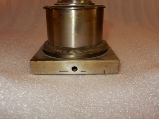 1950/70 Lampe à l’Ananas en Bronze Argenté, Abat-jour en Métal, Signée Charles, Made In France – Image 7