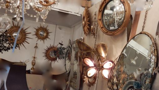 1950/70 ‘Convex Sun Mirror, Golden Wood - Diameter 68 - Image 8