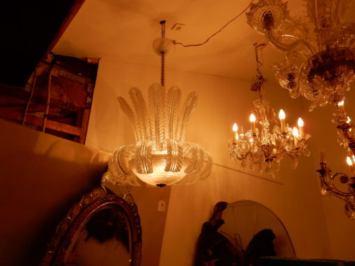 1950/70 Chandelier  Water Jet  Barovier & Toso di Murano H 91 D 60 - Image 10