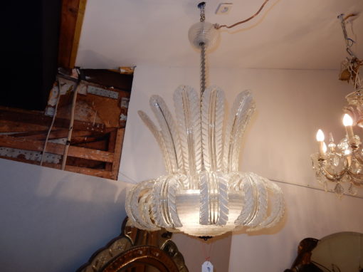 1950/70 Chandelier  Water Jet  Barovier & Toso di Murano H 91 D 60 - Image 9