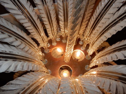 1950/70 Chandelier  Water Jet  Barovier & Toso di Murano H 91 D 60 - Image 8