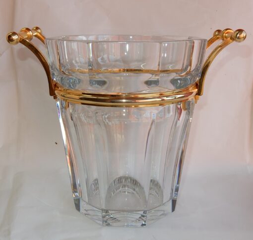 1970' Seau A Champagne Baccarat Modèle "Harcourt" Signé