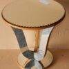 1950' Guéridon Miroir Tripode Art Déco Diamètre 50 cm