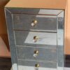 1940/50 ′ Art Deco Vintage Mirror Cabinet 5 Drawers 6 Glass Handles 50 X 39 cm - Image 3