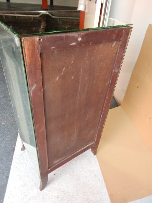 1940/50 ′ Art Deco Vintage Mirror Cabinet 5 Drawers 6 Glass Handles 50 X 39 cm - Image 2