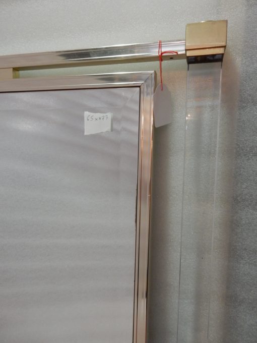 1970 'Mirror Signed Pierre Vandel Lucite and Golden Metal 65 x 77 cm - Image 6