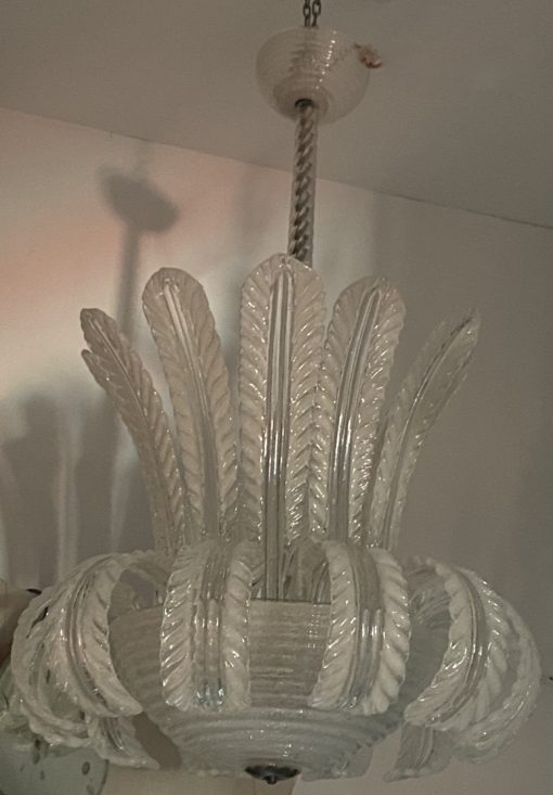 1950/70 Chandelier  Water Jet  Barovier & Toso di Murano H 91 D 60 - Image 3