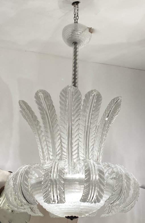 1950/70 Chandelier  Water Jet  Barovier & Toso di Murano H 91 D 60