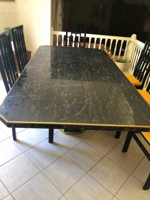 1970 'Jean Claude Mahey For Paco Rabanne Table Dining Room 220 X 112 cm Portor Marble - Image 7