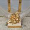 1970 ′ Gilt Bronze Console, Lucite And Travertine With Horns Of Plenty By Claude Dalle For Romeo 140 X 53 X H 85 cm - Image 12