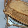 1950 'Pair Of Side Tables Maison Bagués Wrought Iron Gilded With Gold Aged Oxidized Mirror Trays - Image 7