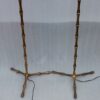 1970 'Pair Of Gilt And Patinated Bronze Floor Lamps Maison Baguès Model Bamboo H 142 cm - Image 11