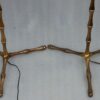 1970 'Pair Of Gilt And Patinated Bronze Floor Lamps Maison Baguès Model Bamboo H 142 cm - Image 9